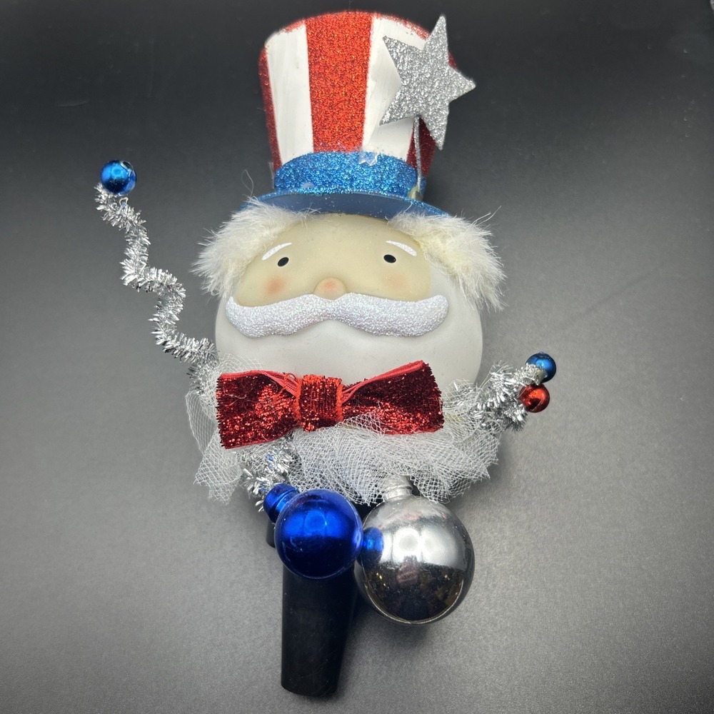 Patriotic Light Up Wine Cork 4th Of July USA 250 Top Hat‎ Uncle Sam